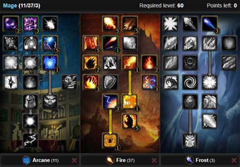 Wow Classic Fire Mage Leveling Talent Build From To Wow Classic