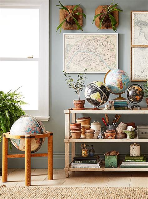 4 Inspiring Ideas For Decorating With Maps And Globes