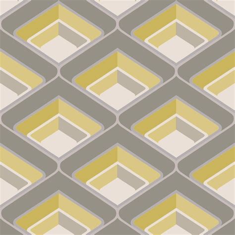 Sample Grandeco Geometric Chevron Stripe Pattern Wallpaper Metallic