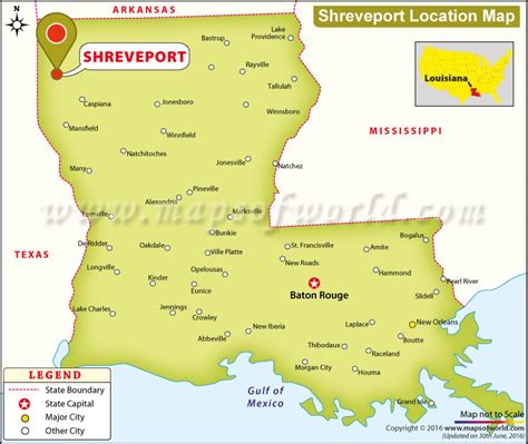 Shreveport Map Color 2018