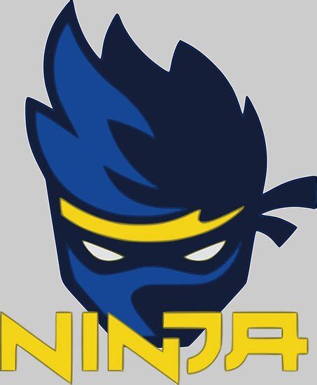 Ninja Logo Poster By Hays Redbubble