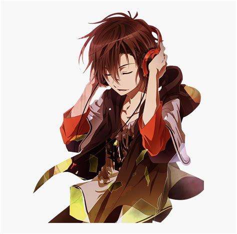 Anime Boy Brown Hair Hd Png Download Transparent Png Image Pngitem