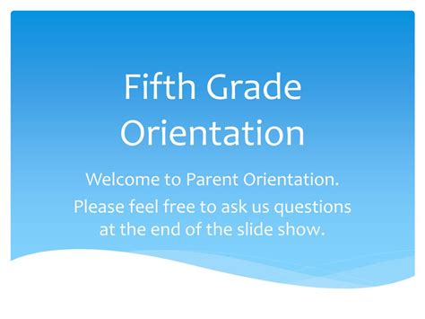 grade orientation powerpoint    id