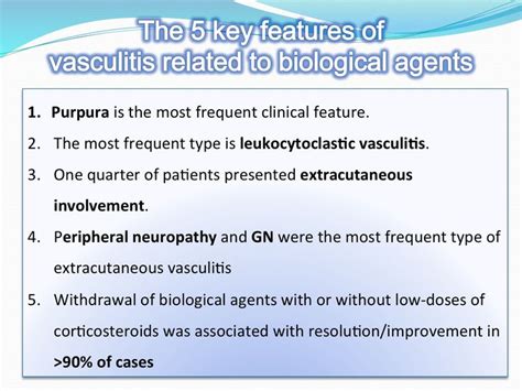 Vasculitis Induced By Biologics 5 Key Features