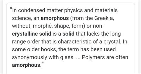 Crystalline Solid And Amorphous Solid Definition Brainly In