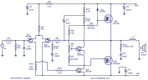 8274 circuit diagram 3000w audio amplifier wiring library. Popular Mosfet Audio Amplifier Circuits-Circuit Diagrams