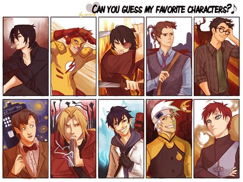 Can You Guess My Fave Characters By Viria13 On Deviantart