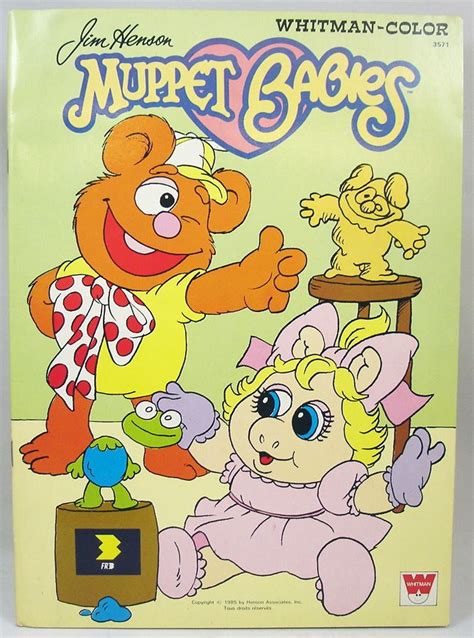 Muppet Babies Whitman Coloring Book Fozzie And Piggy