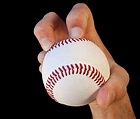 This photo shows how a knuckleball pitcher holds the ball. A ...