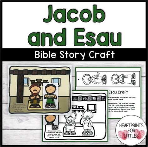 Jacob And Esau Bible Craft For Kids Sunday School Craft Etsy México