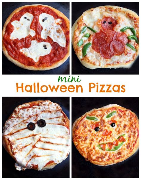 Whatever the nature of your halloween bash, these recipes are sure to delight and entertain. Mini Halloween Pizzas | Recipe | Halloween pizza ...