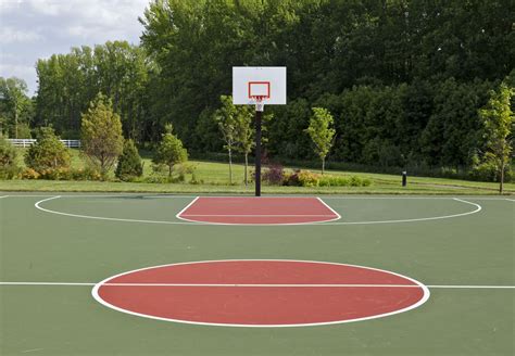 Basketball Court And Ball