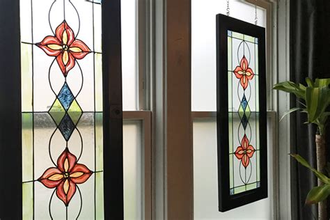 faux stained glass window rustchic living