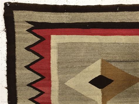 Antique Small Navajo Rug With A Very Eye Catching Design Fresh New
