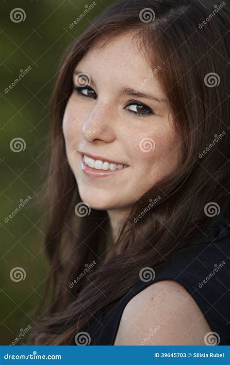 Young Adult Female Smiling Stock Image Image Of Skin 39645703