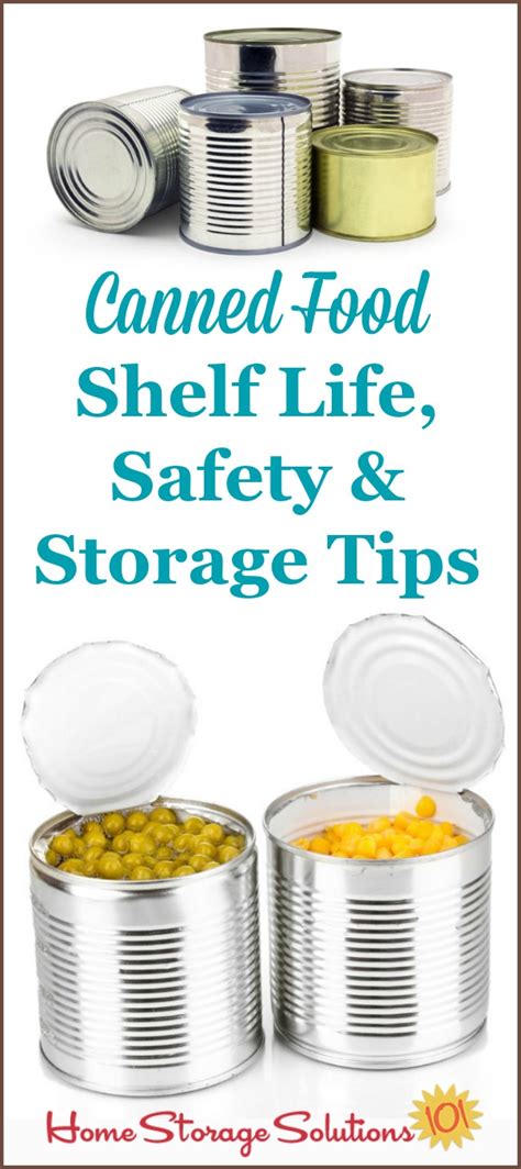 Here are 16 genius can organizer tips that will take your canned food storage from exasperating to dreamy. Canned Food Shelf Life, Safety & Storage Tips