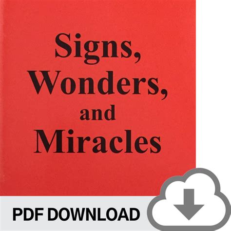 Downloadable Pdf Version Signs Wonders And Miracles The Bible
