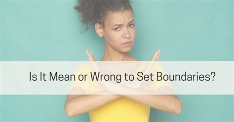 Is It Mean Or Wrong To Set Boundaries Live Well With Sharon Martin