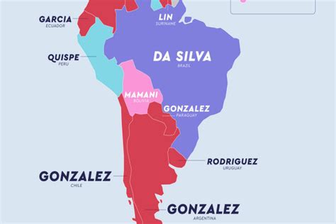 Silva Gonzalez Smith Ivanova O Mapa Dos Sobrenomes Mais Comuns Em