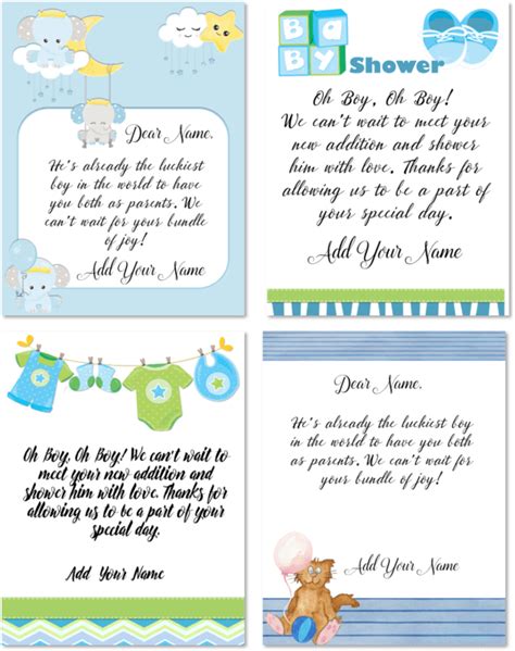 Baby Shower Wishes Card
