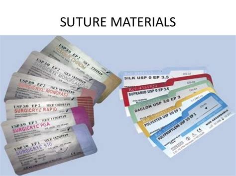Types Of Suture Material
