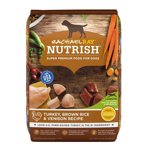 Rachael Ray Nutrish Natural Dry Dog Food Turkey Brown Rice And Venison