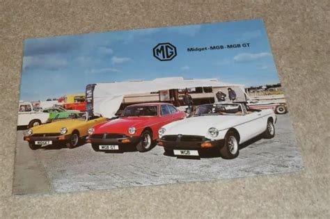 MG RANGE BROCHURE 1978 1979 Midget MGB Roadster MGB GT Sports Cars
