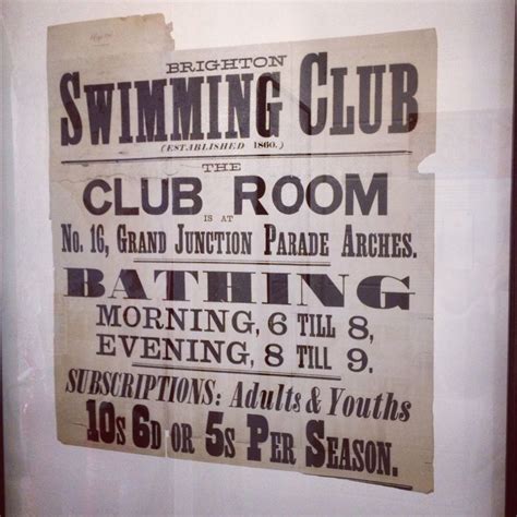 Brighton Swimming Club Club Poster Postcard Art Brighton And Hove