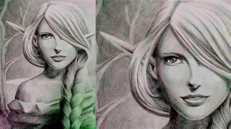 How To Draw A Realistic Girl Drawing Beautiful Elves