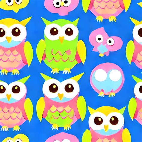 Owl Pattern Graphic · Creative Fabrica