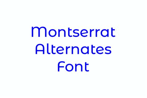Montserrat Alternates Font Free Download Fontswan