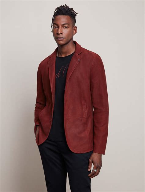 Goat Suede Slim Fit Suede Jacket John Varvatos