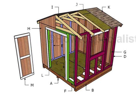 8x8 Garden Shed Plans Howtospecialist How To Build Step By Step