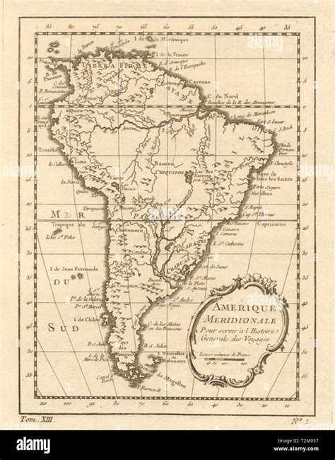 Amerique Méridionale South America Brazil Argentina Andc Bellin 1756