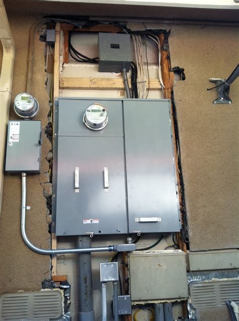 New 400 Amp Main Service Panel Under Ground After Removal Of Existing