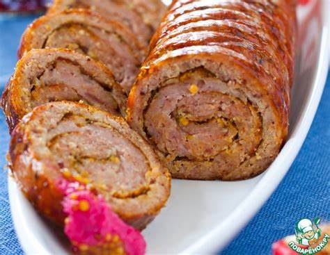 Праздничный мясной рулет – кулинарный рецепт Картинка - Праздничный мясной рулет – кулинарный рецепт