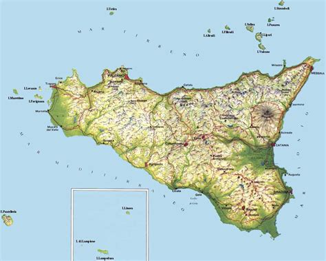 Italymap Italia Regioni Mappa Regione Sicilia Italy Map
