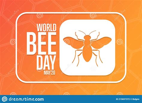 World Bee Day May 20 Holiday Concept Template For Background Banner