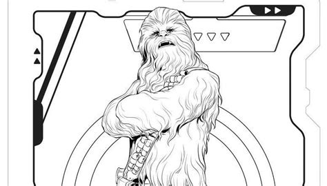 Chewbacca Coloring Page Free Star Wars Story Pdf