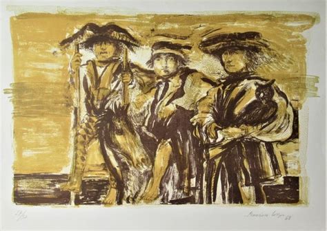 Francisco Corzas Three Men Figurative Prints Art Grants Art