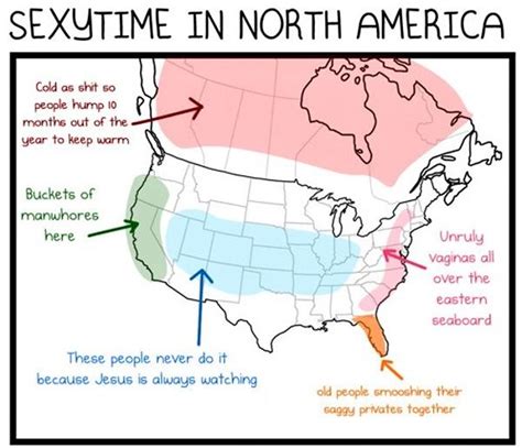 Roumenův Rouming Zábavné A Zajímavé Obrázky North American Sex Map