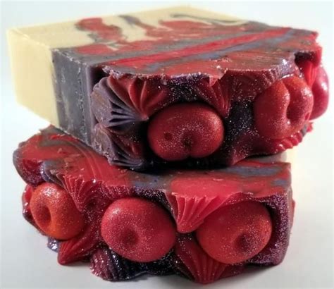 Cherries Jubilee Handmade Soap Home And Living Bath And Etsy In 2021
