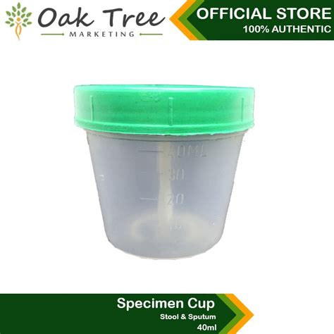 Specimen Cup Stool Sputum 40ml Shopee Philippines