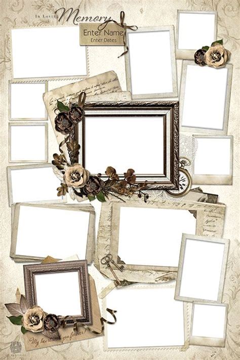 An Old Fashioned Photo Frame With Flowers And Ribbons On The Edges