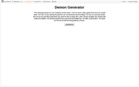 Demon Generator