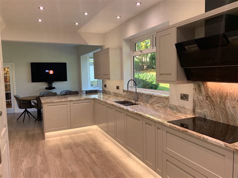 We weren't able to move out during the work so i cobbled together a makeshift kitchen in the living room, complete with camping stove, but. Luxury Kitchen Diner - Harden, Bingley | Janus Interiors ...