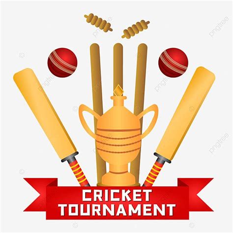 Cricket Wicket Vector Design Images Cricket Tournament Trophy And