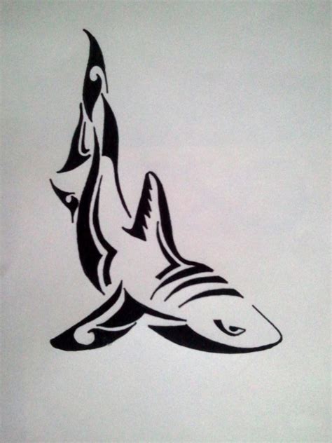 Tribal Shark Tattoo By Marycloe On Deviantart