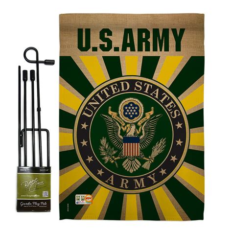 army americana military impressions decorative vertical 13 x 18 5 double sided garden flag set