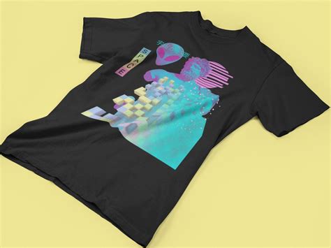 Vaporwave T Shirt 90s Clothing Vaporwave Outrun Aesthetic Etsy